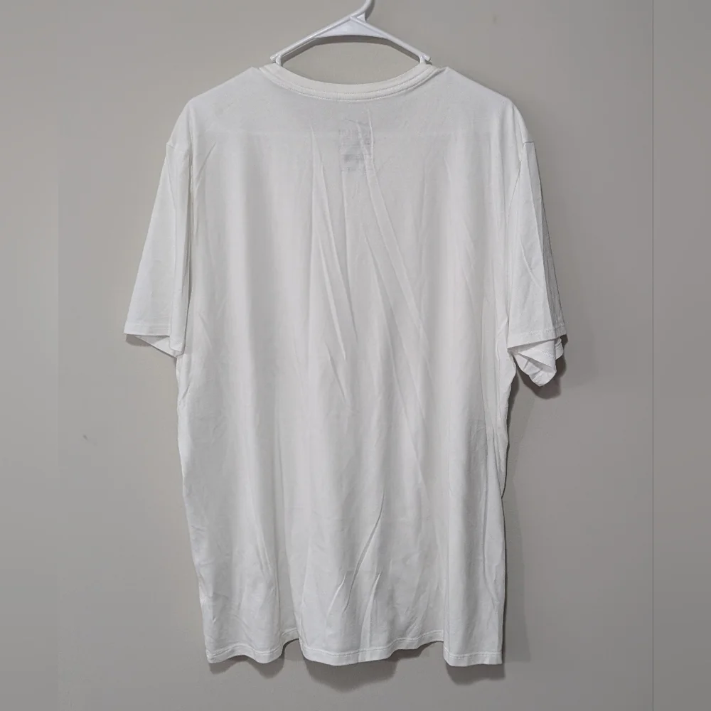 NIKE TEE Men's Size XXL "Athletic Cut" White/Black Swoosh On Chest - Picture 3 of 4